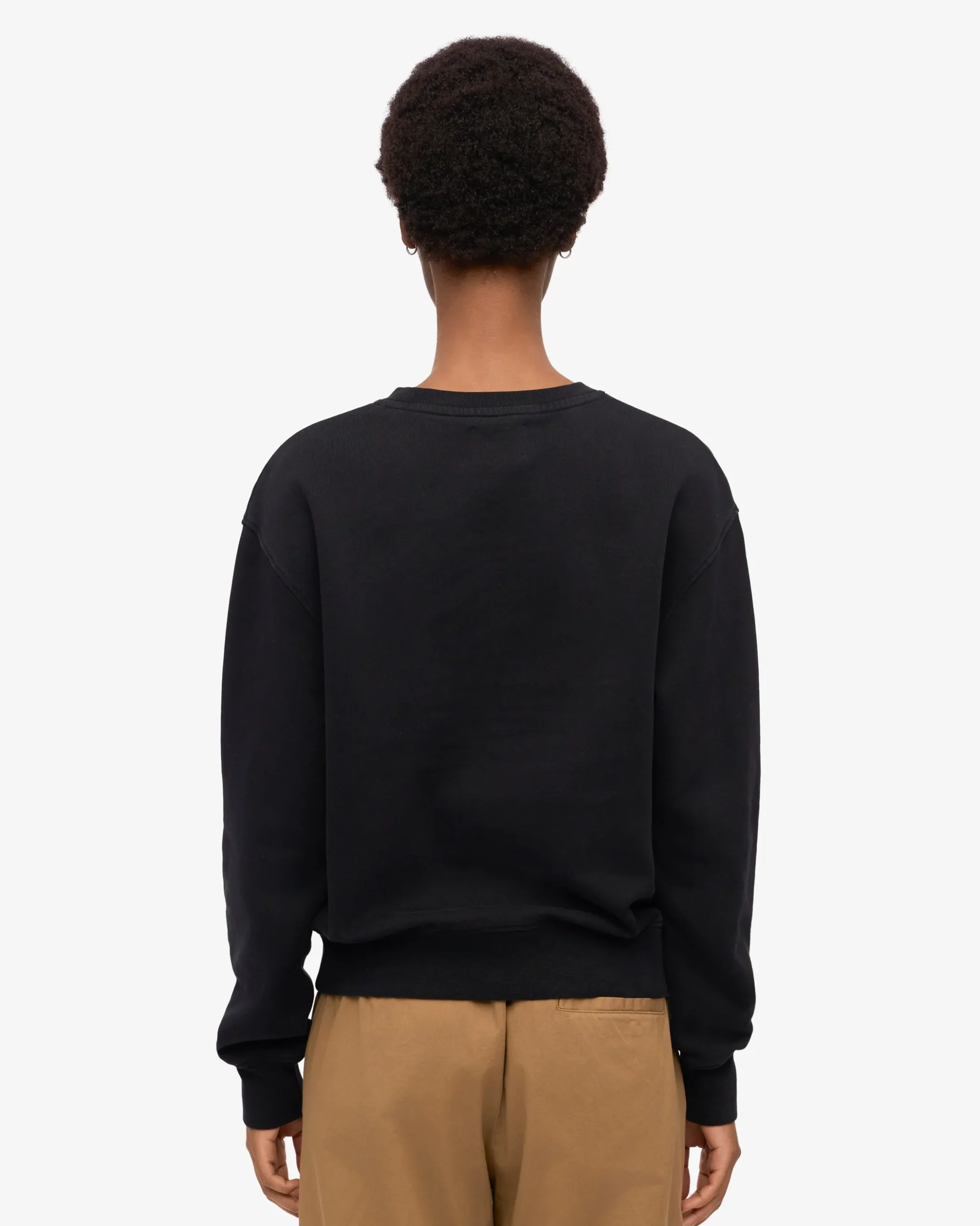 Women Classic Organic Crew - Deep Black