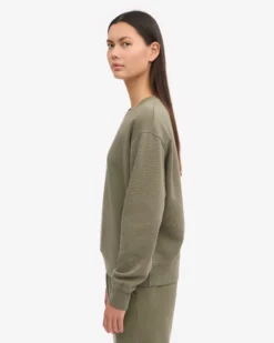 Women Classic Organic Crew - Dusty Olive