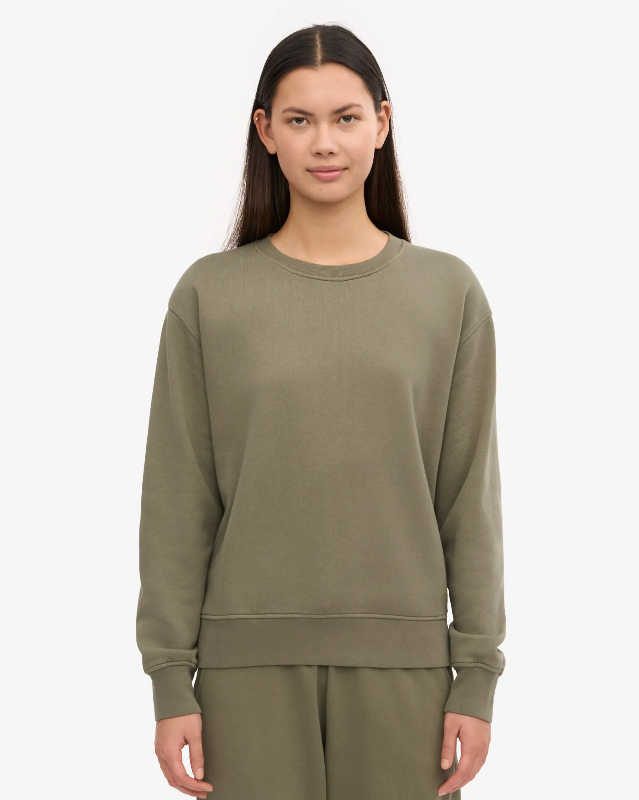 Women Classic Organic Crew - Dusty Olive