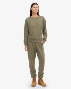 Women Classic Organic Crew - Dusty Olive