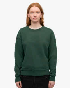 Women Classic Organic Crew - Emerald Green