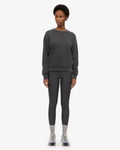 Women Classic Organic Crew - Faded Black