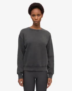 Women Classic Organic Crew - Faded Black