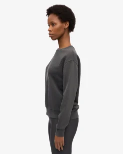 Women Classic Organic Crew - Faded Black
