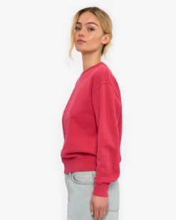 Women Classic Organic Crew - Faded Red
