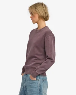 Women Classic Organic Crew - Faded Grape