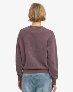 Women Classic Organic Crew - Faded Grape