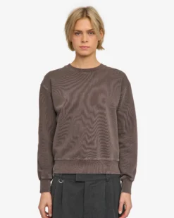 Women Classic Organic Crew - Faded Mud