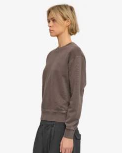 Women Classic Organic Crew - Faded Mud