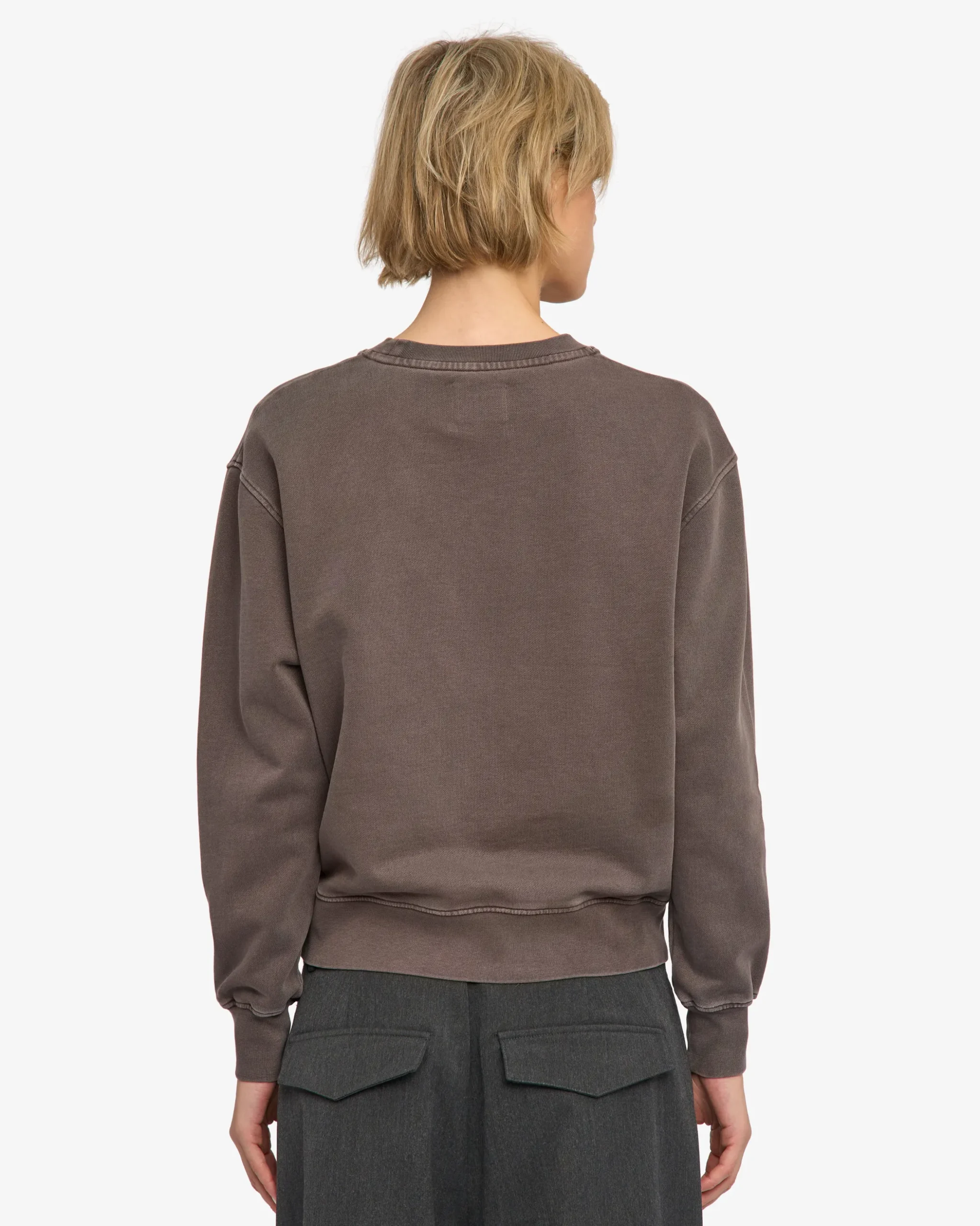 Women Classic Organic Crew - Faded Mud