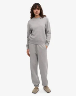 Women Classic Organic Crew - Heather Grey