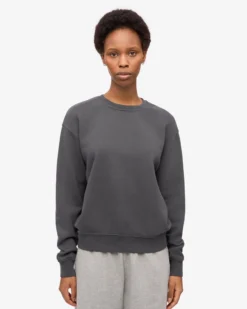 Women Classic Organic Crew - Lava Grey