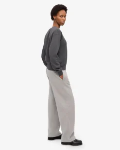 Women Classic Organic Crew - Lava Grey