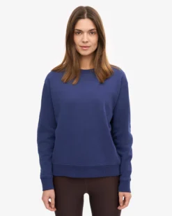 Women Classic Organic Crew - Marine Blue