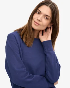 Women Classic Organic Crew - Marine Blue