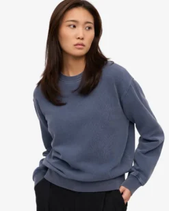 Women Classic Organic Crew - Neptune Blue