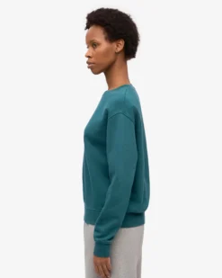 Women Classic Organic Crew - Ocean Green