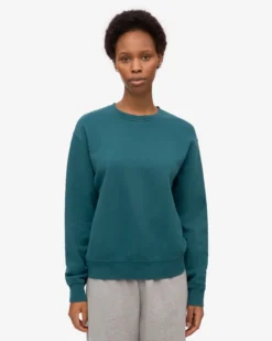 Women Classic Organic Crew - Ocean Green