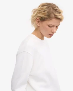 Women Classic Organic Crew - Optical White