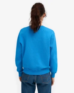 Women Classic Organic Crew - Pacific Blue