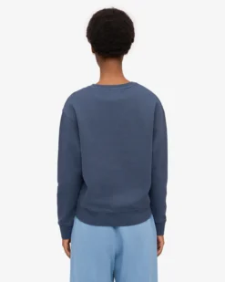 Women Classic Organic Crew - Petrol Blue