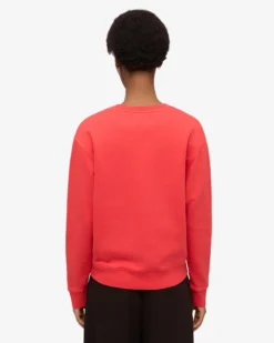 Women Classic Organic Crew - Red Tangerine