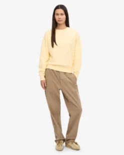 Women Classic Organic Crew - Soft Yellow