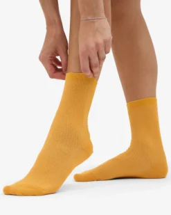 Women Classic Organic Sock - Burned Yellow