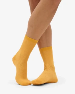 Women Classic Organic Sock - Burned Yellow