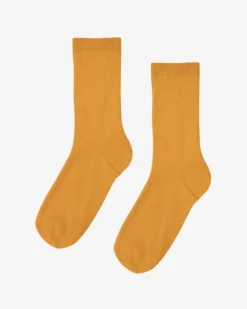 Women Classic Organic Sock - Burned Yellow