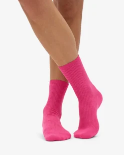 Women Classic Organic Sock - Bubblegum Pink
