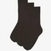 Women Classic Organic Sock - Coffee Brown (3-Pack)