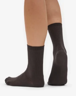 Women Classic Organic Sock - Coffee Brown (3-Pack)