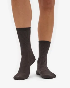Women Classic Organic Sock - Coffee Brown
