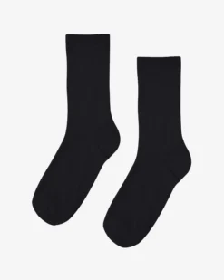 Women Classic Organic Sock - Deep Black