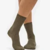 Women Classic Organic Sock - Dusty Olive (3-Pack)