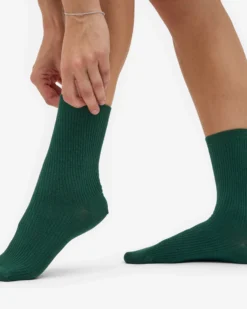 Women Classic Organic Sock - Emerald Green (3-Pack)