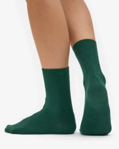 Women Classic Organic Sock - Emerald Green (3-Pack)