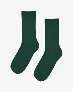 Women Classic Organic Sock - Emerald Green