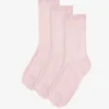 Women Classic Organic Sock - Faded Pink (3-Pack)