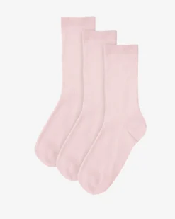 Women Classic Organic Sock - Faded Pink (3-Pack)