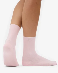 Women Classic Organic Sock - Faded Pink