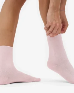 Women Classic Organic Sock - Faded Pink