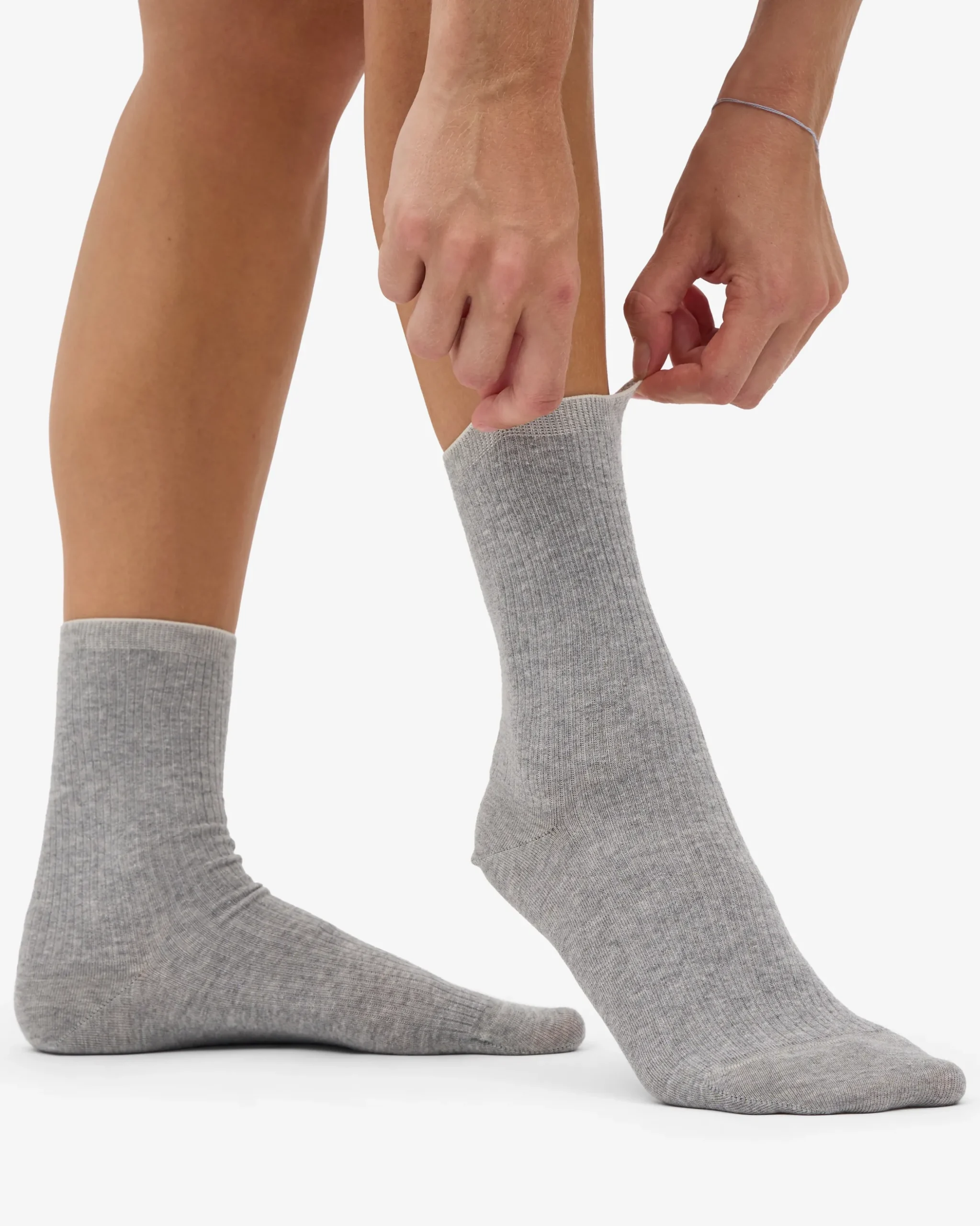 Women Classic Organic Sock - Heather Grey (3-Pack)