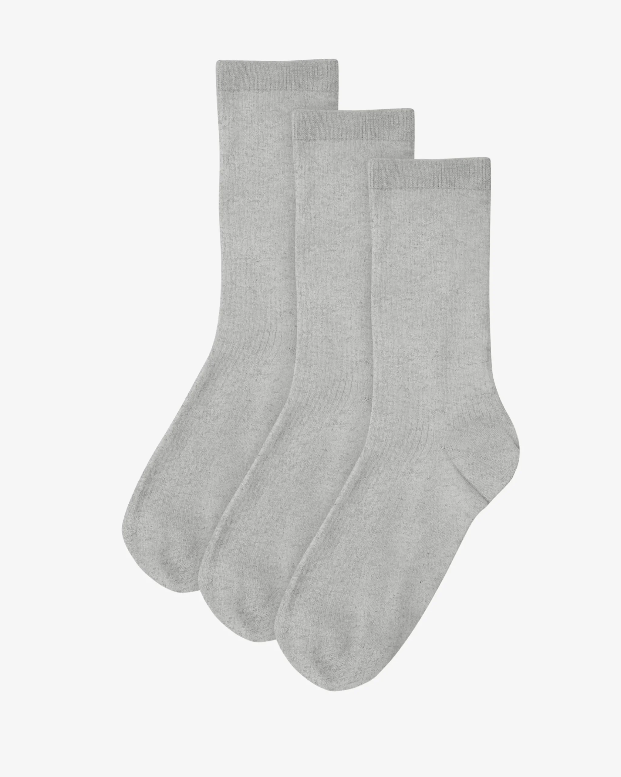 Women Classic Organic Sock - Heather Grey (3-Pack)