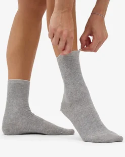 Women Classic Organic Sock - Heather Grey