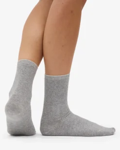 Women Classic Organic Sock - Heather Grey