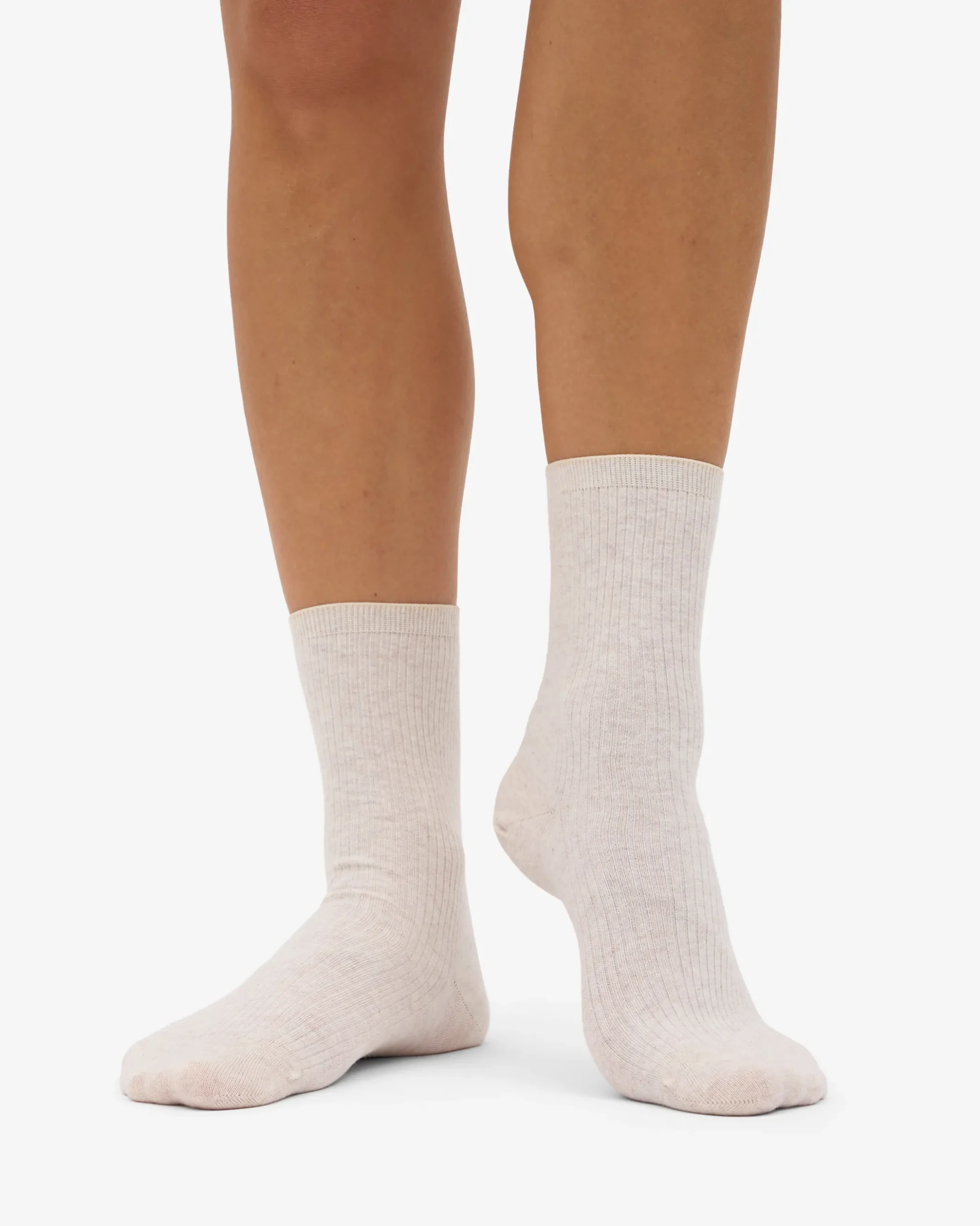 Women Classic Organic Sock - Ivory White