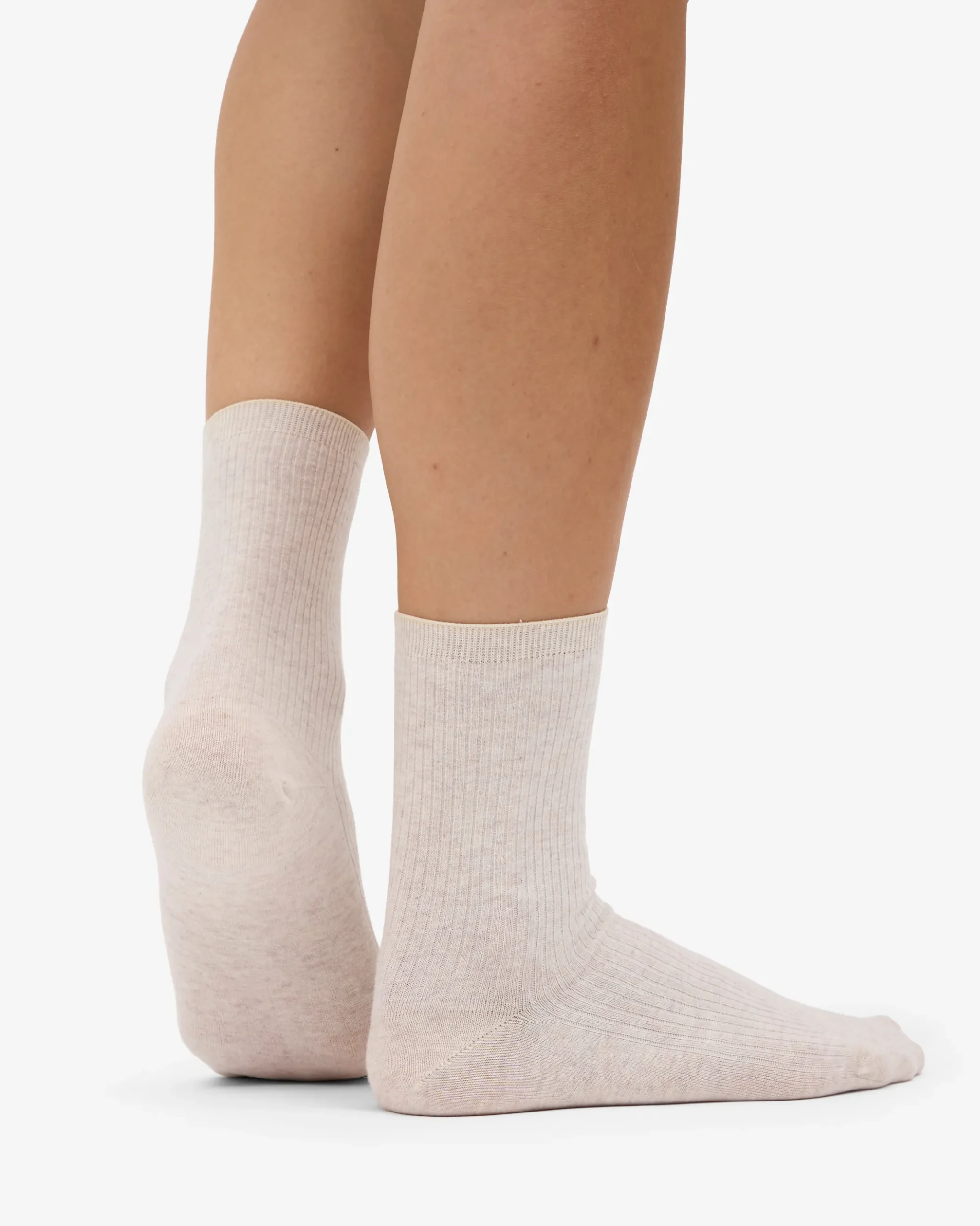 Women Classic Organic Sock - Ivory White