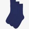 Women Classic Organic Sock - Marine Blue (3-Pack)